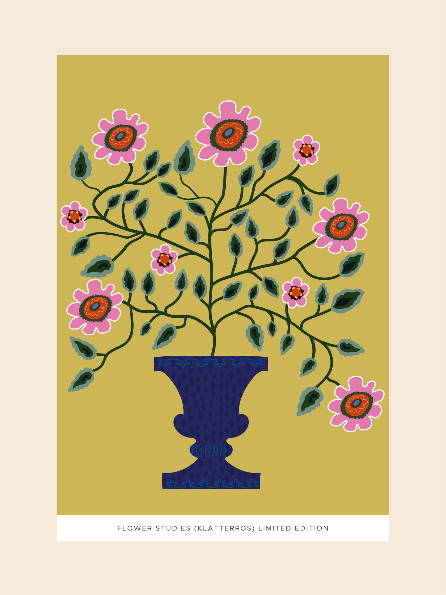 Limited Edition Print: Flower Studies (Klätterros)