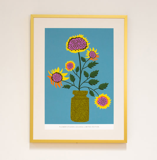 Limited Edition Print: Flower Studies (Solros)